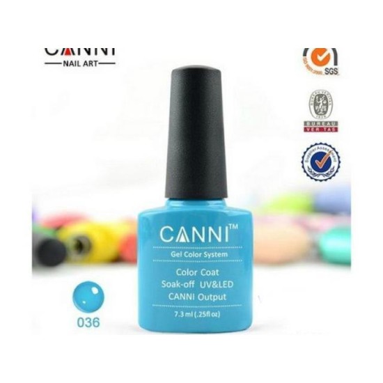 Oja Semipermanenta CANNI  7.3ml - Neon Blue